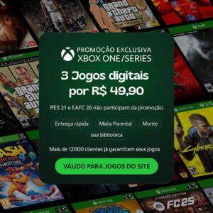 Pacote Xbox One/Series: 3 jogos digitais (promoção)