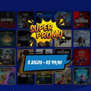 Promoção 3 jogos PS4/PS5 - Mídia Digital Secundária