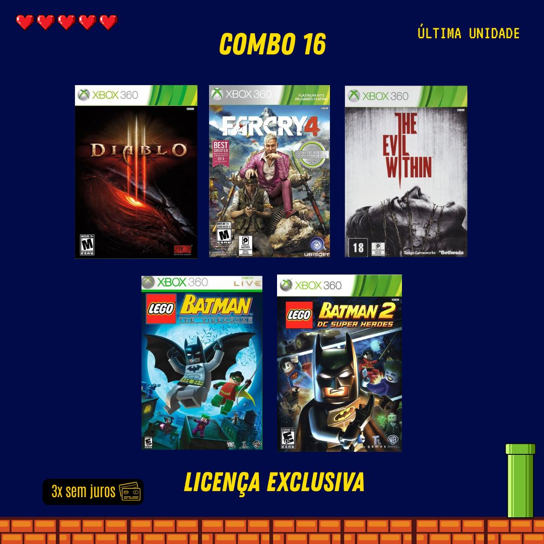 COMBO 16 - Xbox 360 (Mídia Digital)