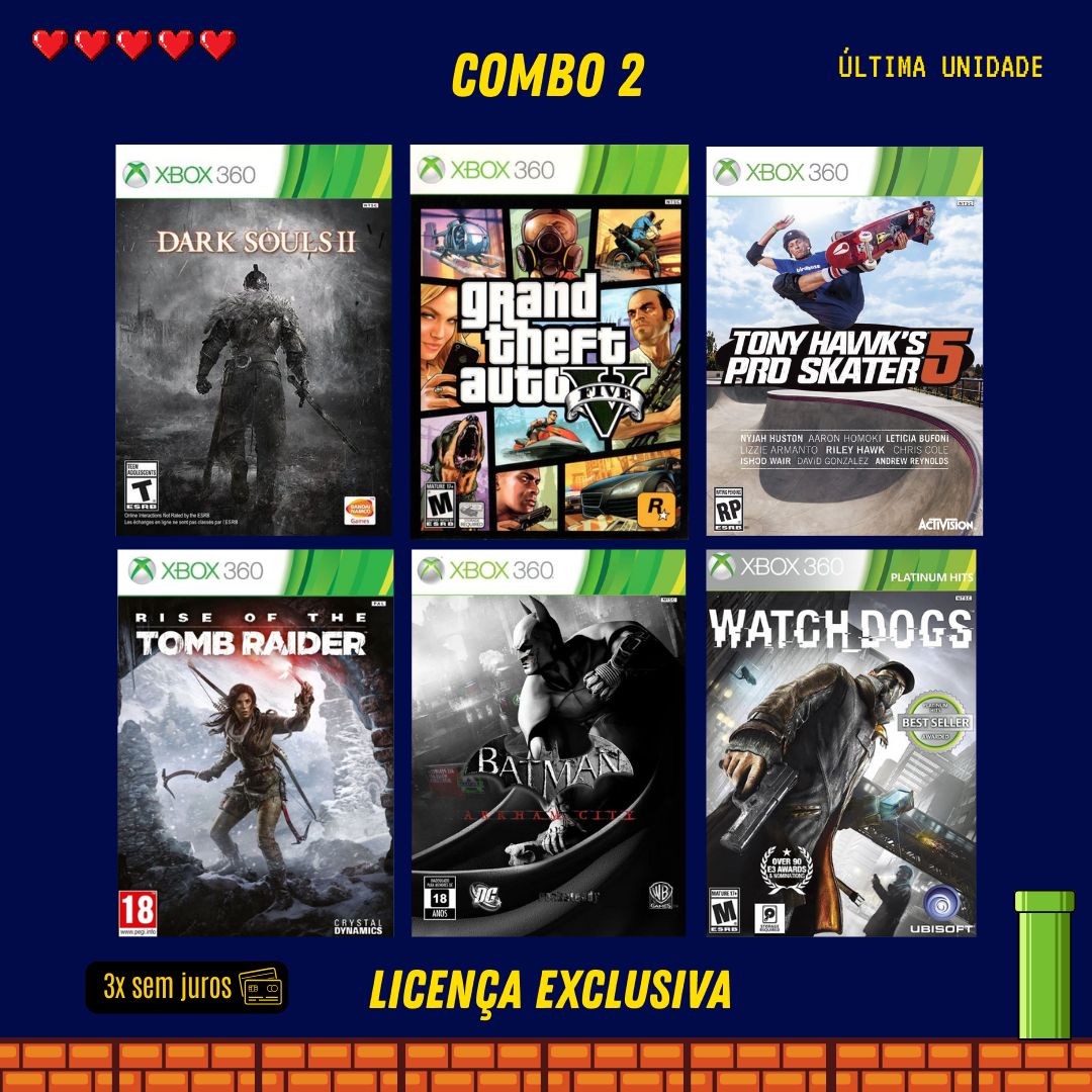 COMBO 2 - Xbox 360 (Mídia Digital)