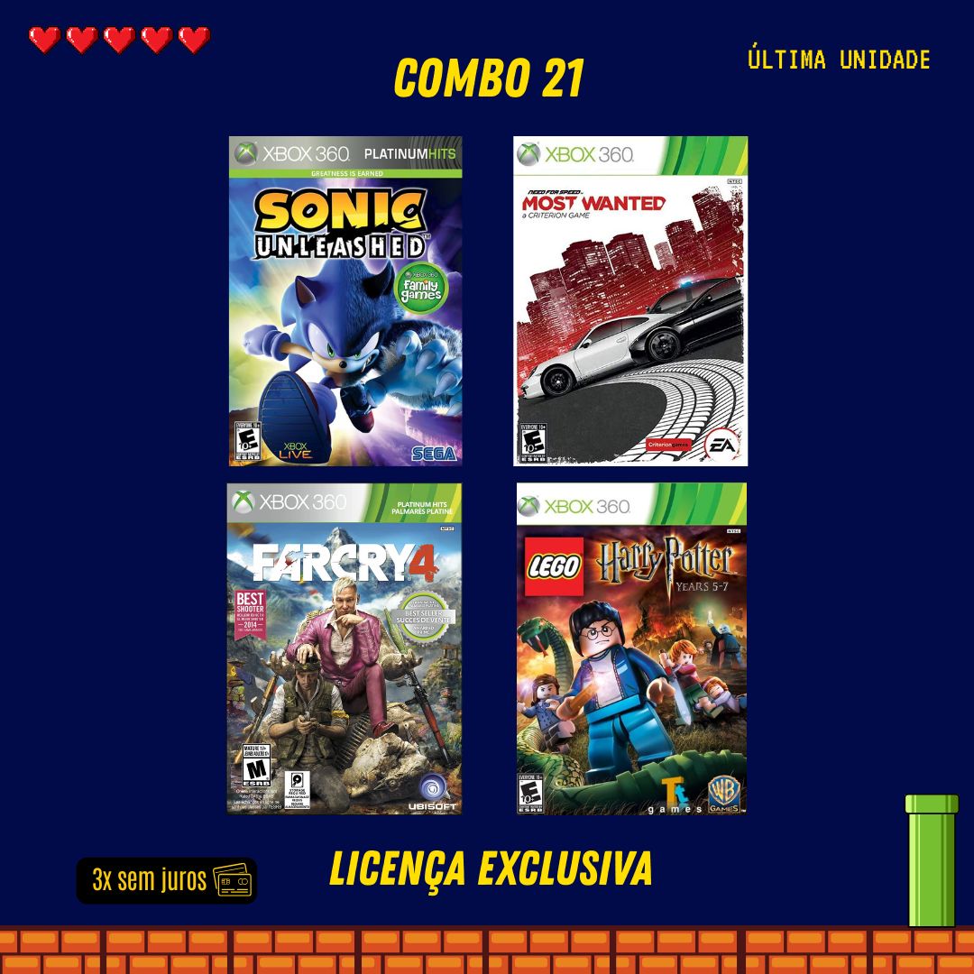 COMBO 21 - Xbox 360 (Mídia Digital)