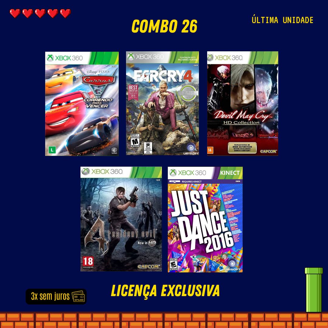 COMBO 26 - Xbox 360 (Mídia Digital)