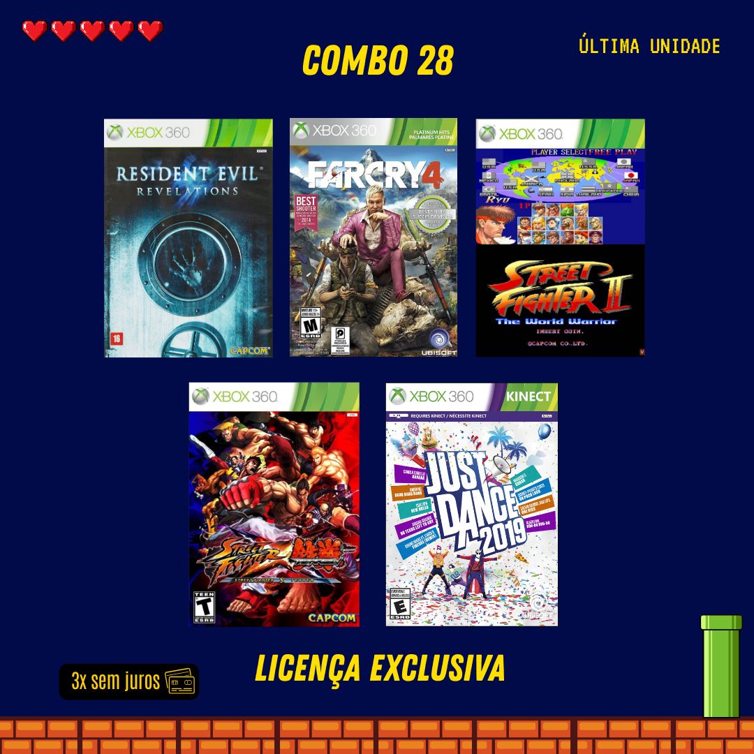 COMBO 28 - Xbox 360 (Mídia Digital)