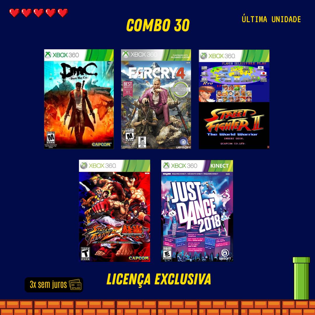 COMBO 30 - Xbox 360 (Mídia Digital)