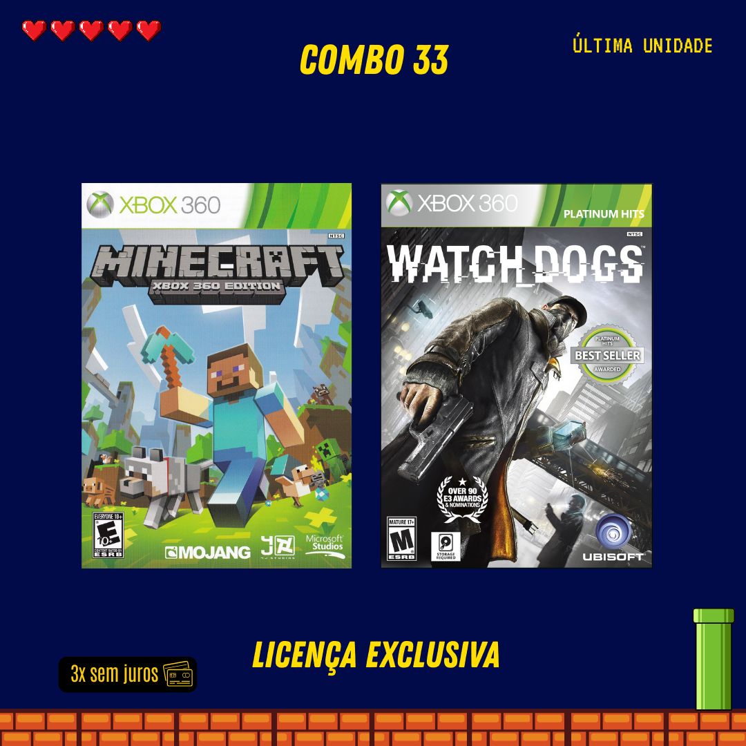 COMBO 33 - Xbox 360 (Mídia Digital)
