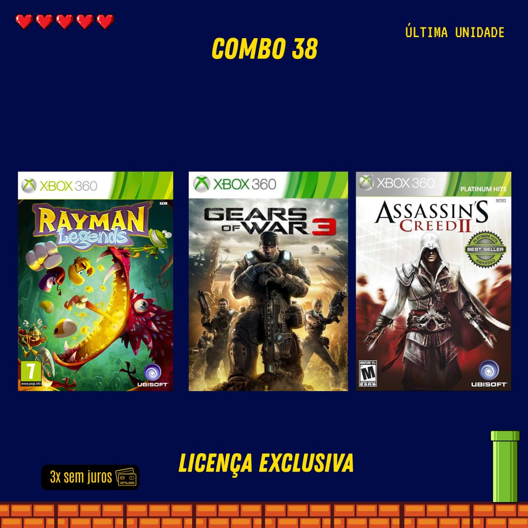 COMBO 38 - Xbox 360 (Mídia Digital)