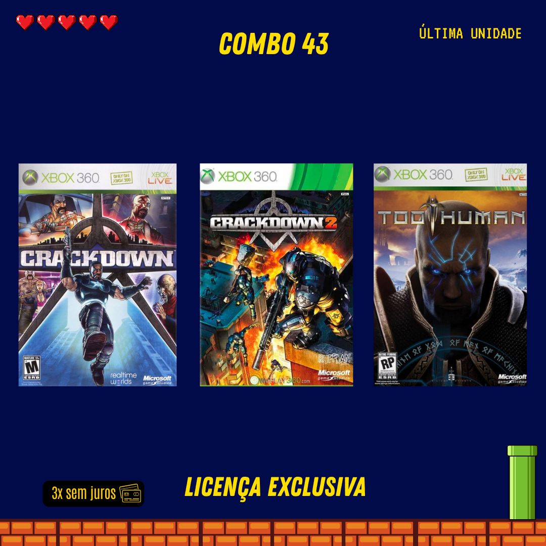 COMBO 43 - Xbox 360 (Mídia Digital)