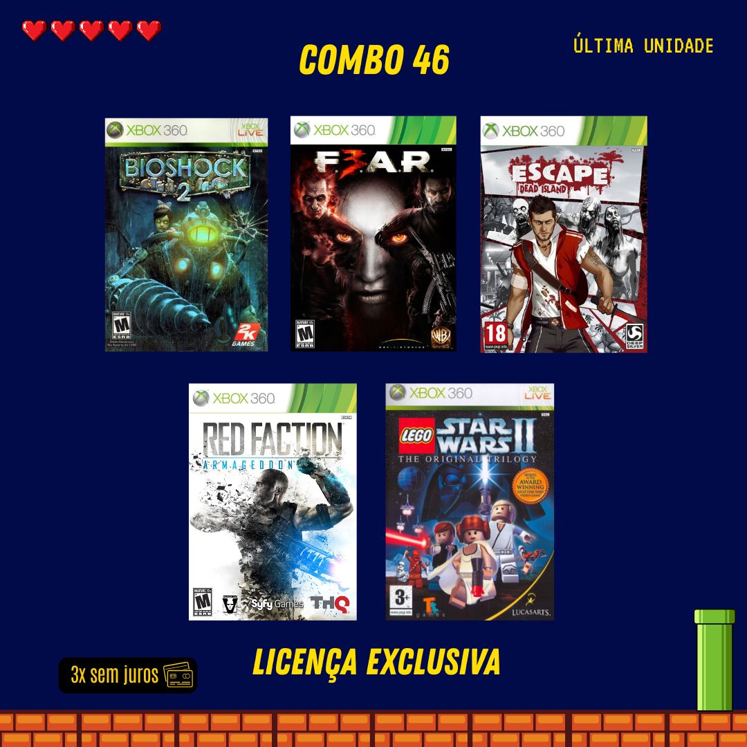 COMBO 46 - Xbox 360 (Mídia Digital)