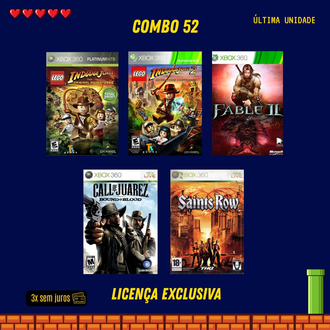 COMBO 52 - Xbox 360 (Mídia Digital)