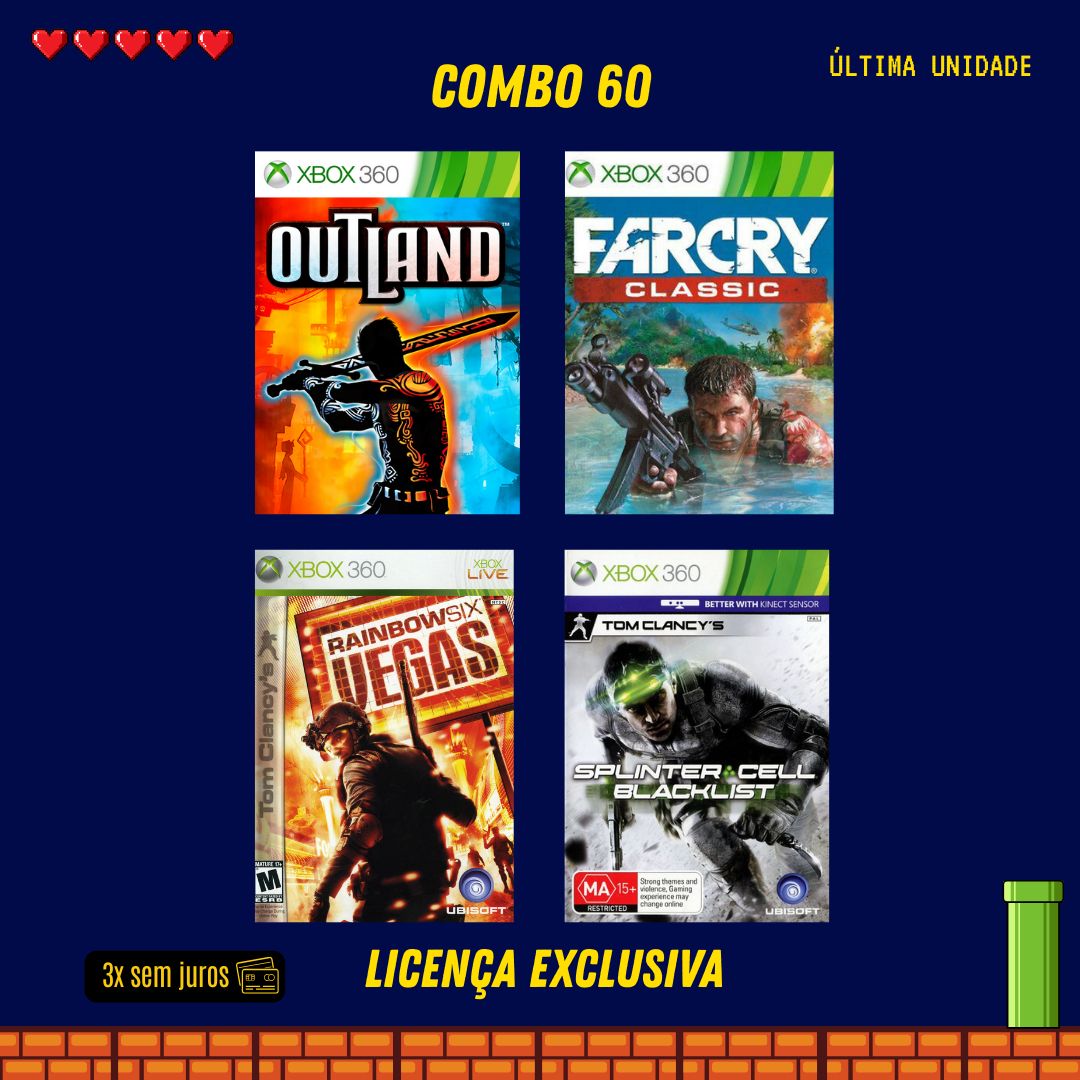 COMBO 60 - Xbox 360 (Mídia Digital)