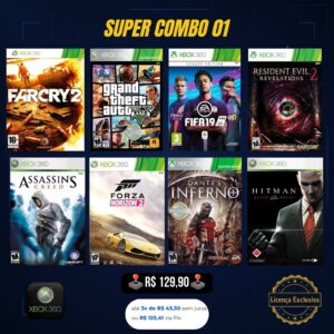 SUPER COMBO 01 - Xbox 360 (Mídia Digital)