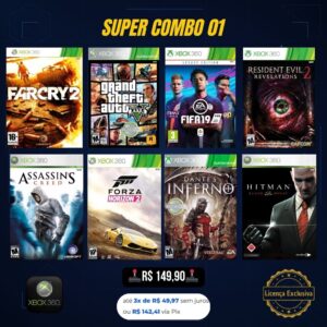 SUPER COMBO 01 - Xbox 360 (Mídia Digital)