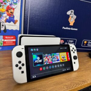Nintendo Swich Oled + Mario Wonder - 64GB - Seminovo