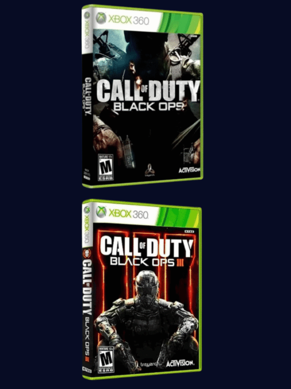 Call Of Duty Black Ops 1 e 3 - Xbox 360