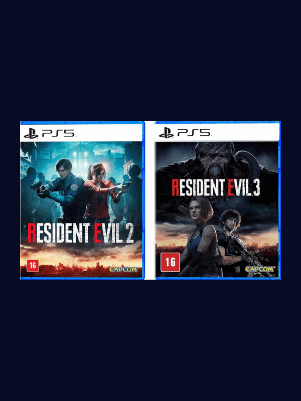 Resident Evil 2+3 Remake PS5 - Mídia Digital